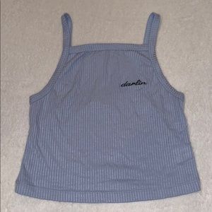 Cropped “darling” tank top